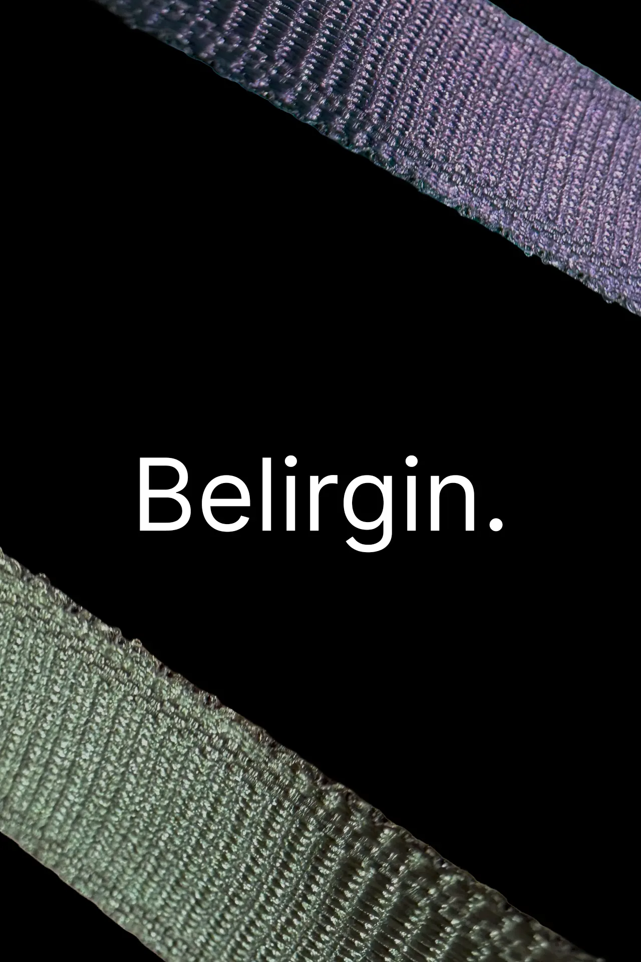 Renkli grogren kurdele rulo görünümü